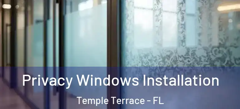 Privacy Windows Installation Temple Terrace - FL