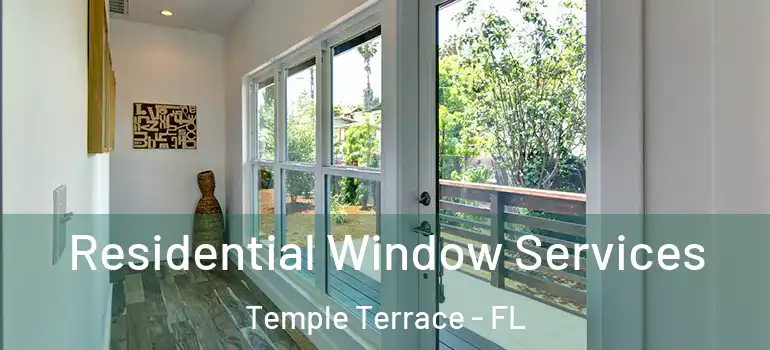 Residential Window Services Temple Terrace - FL