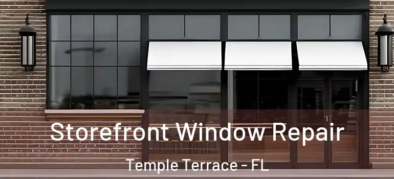 Storefront Window Repair Temple Terrace - FL